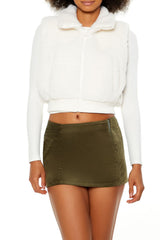 Faux Shearling Cropped Vest | Forever 21 Womens