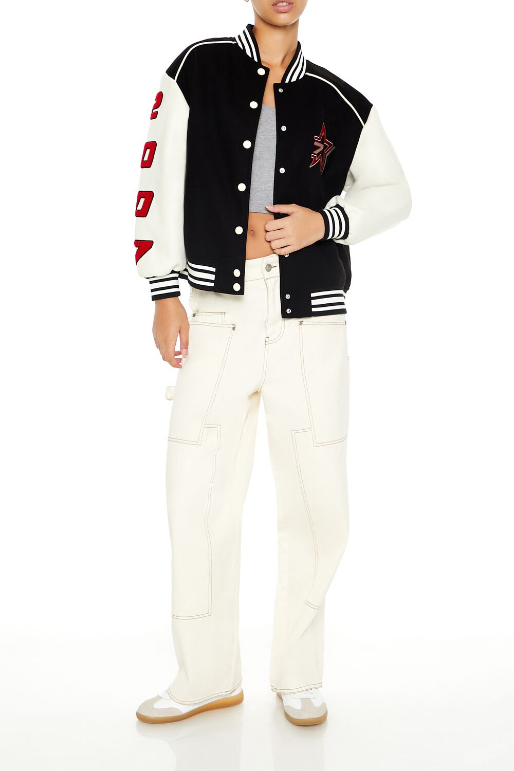 Star Girl Varsity Letterman Jacket | Forever 21 Womens