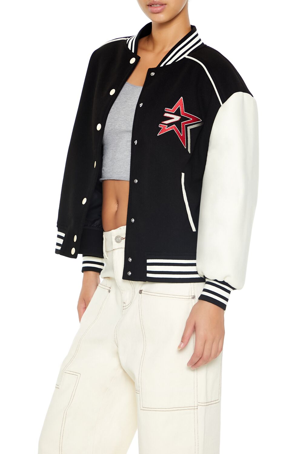 Star Girl Varsity Letterman Jacket | Forever 21 Womens