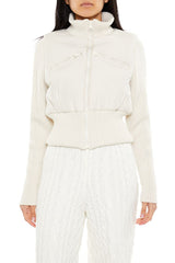 Ribbed Funnel Neck Jacket | Forever 21 Womens