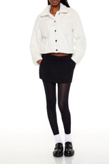 Faux Fur Cropped Shacket | Forever 21 Womens