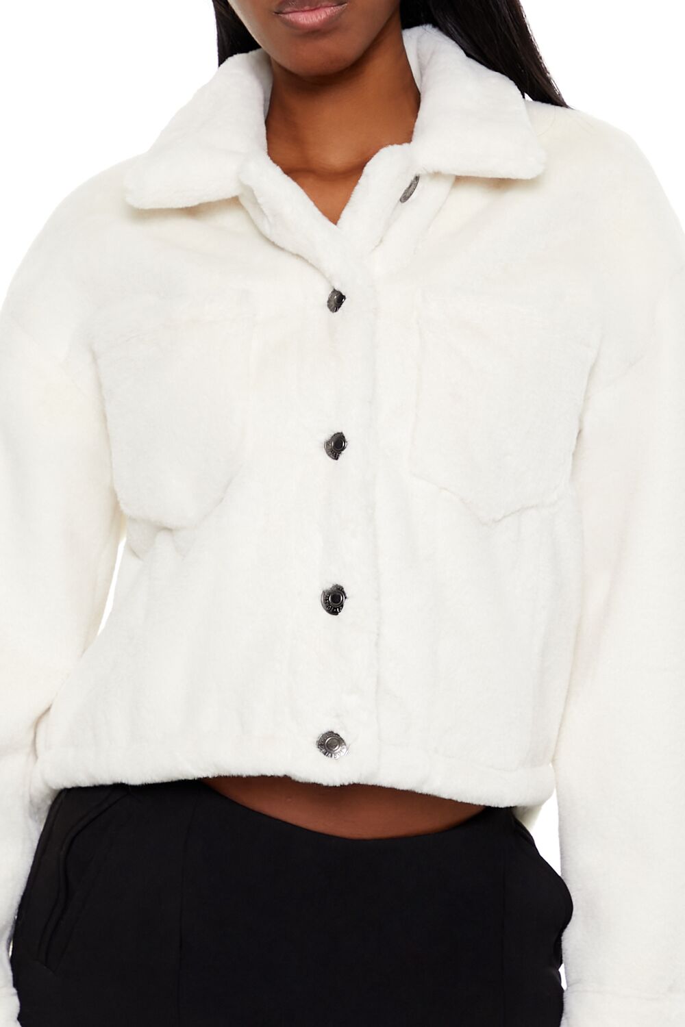 Faux Fur Cropped Shacket | Forever 21 Womens