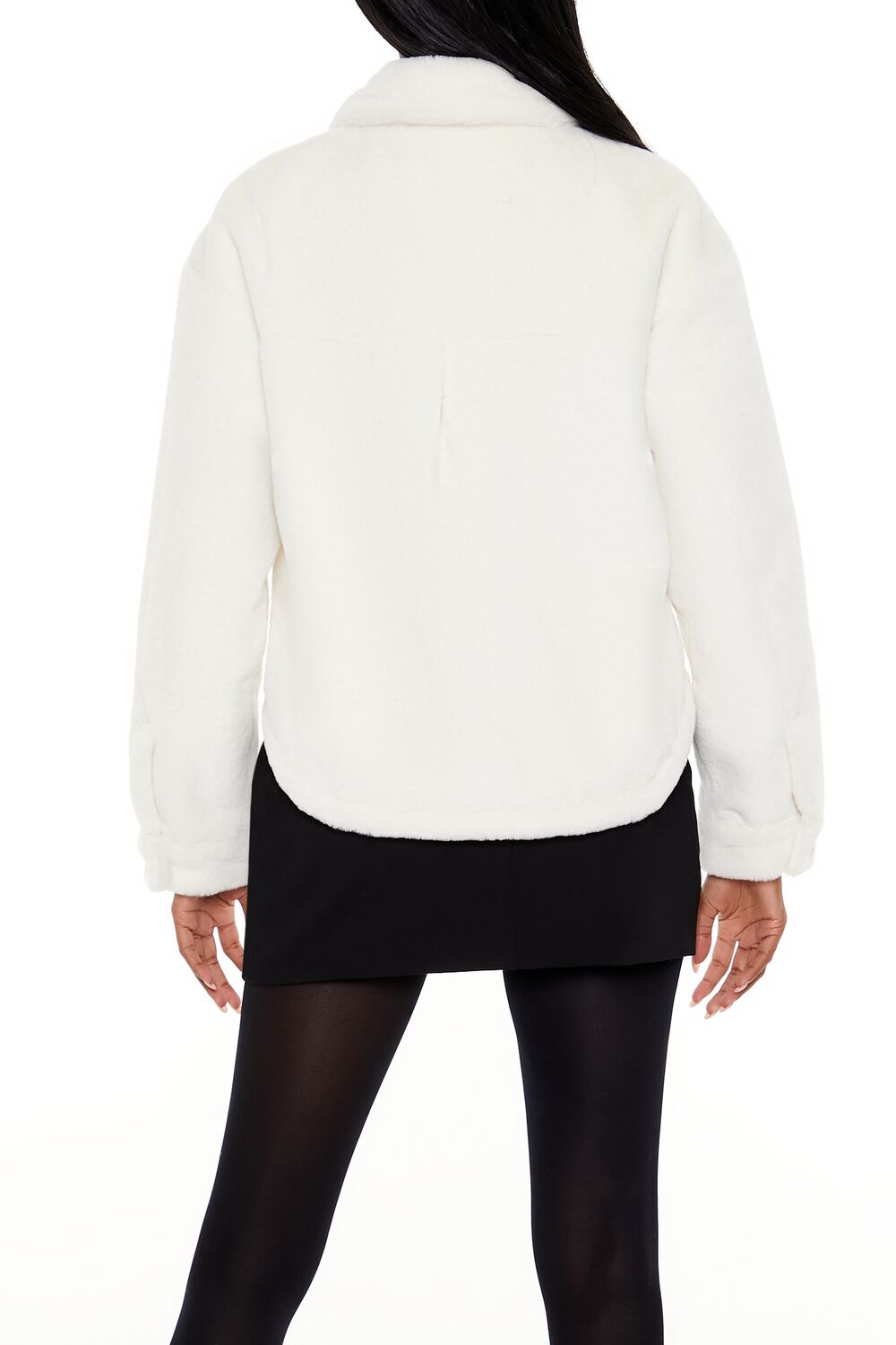 Faux Fur Cropped Shacket | Forever 21 Womens