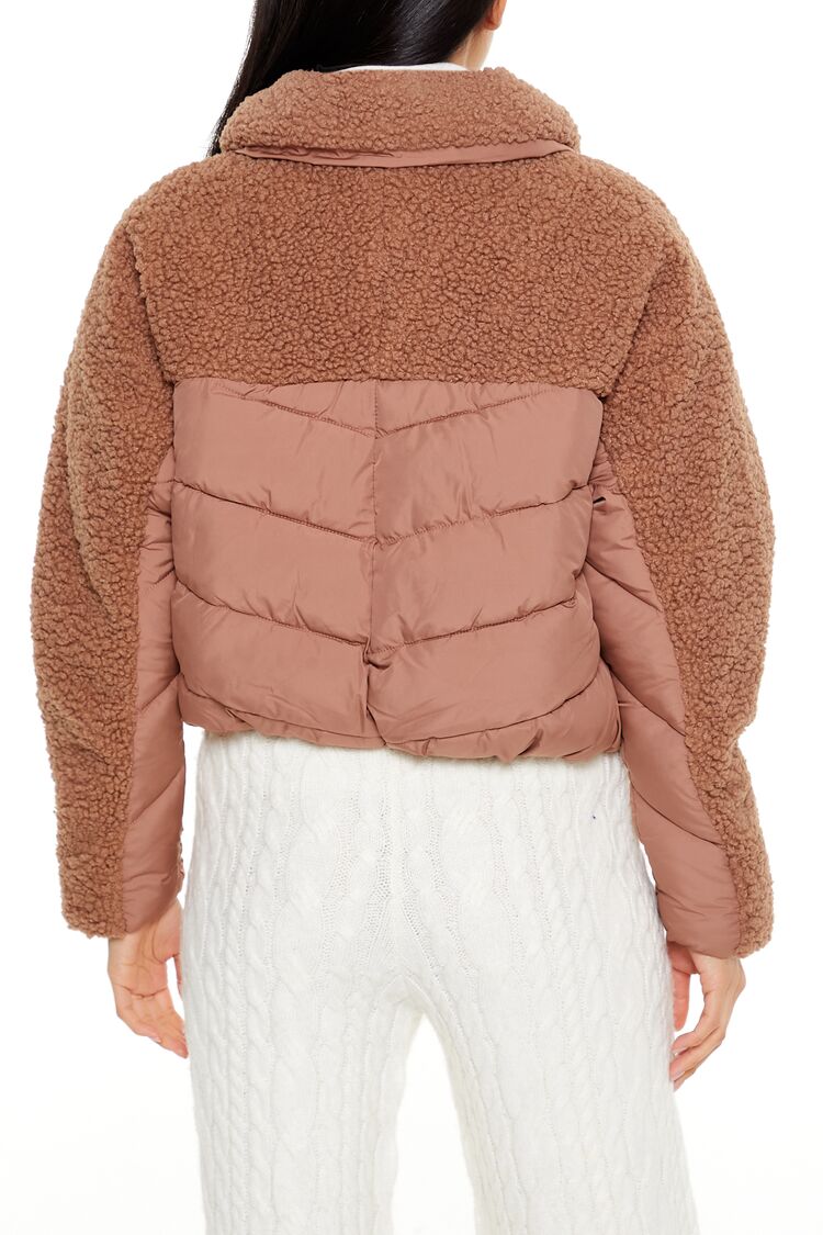Faux Shearling-Trim Puffer Jacket | Forever 21 Womens