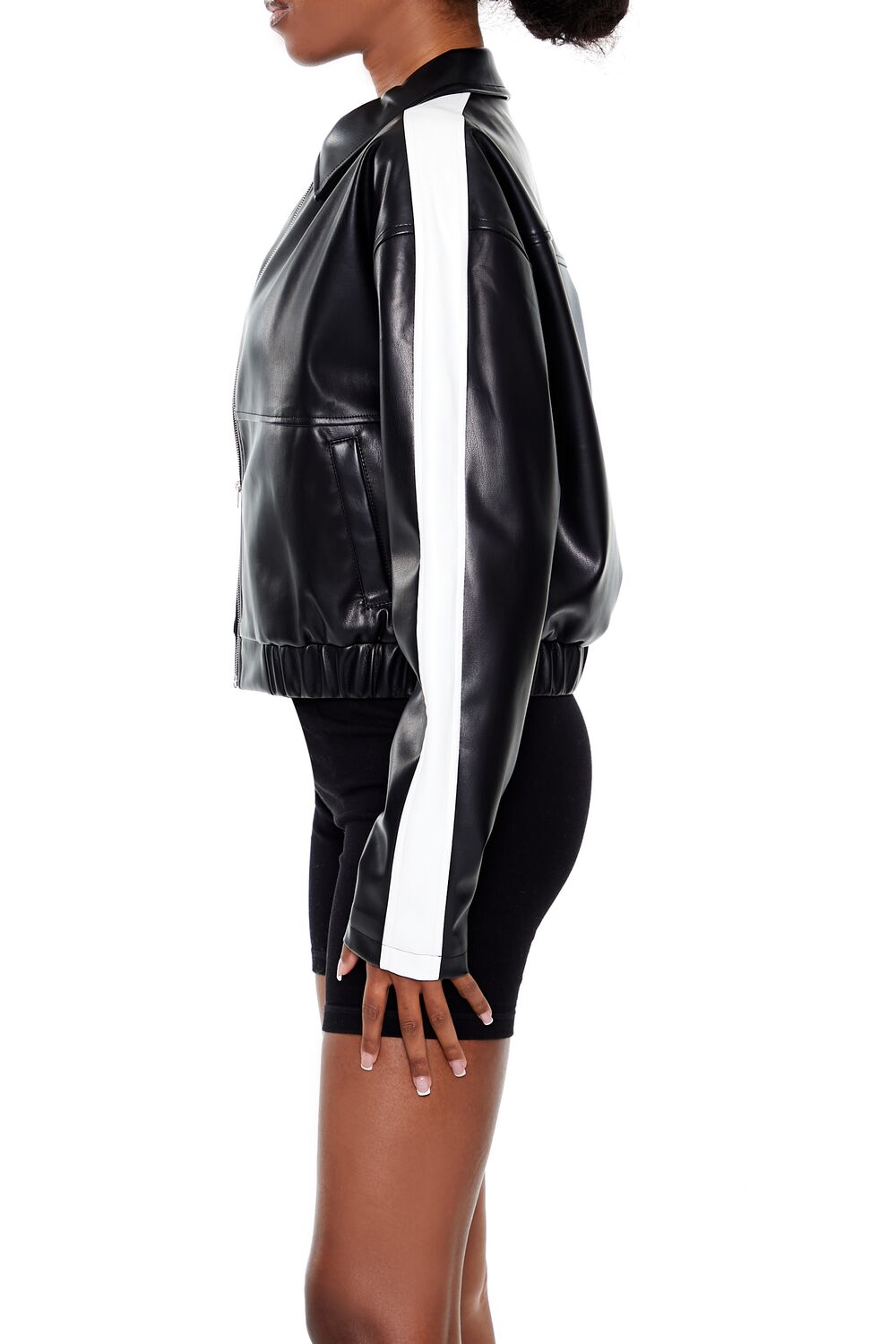 Cropped Colorblock Moto Jacket | Forever 21 Womens