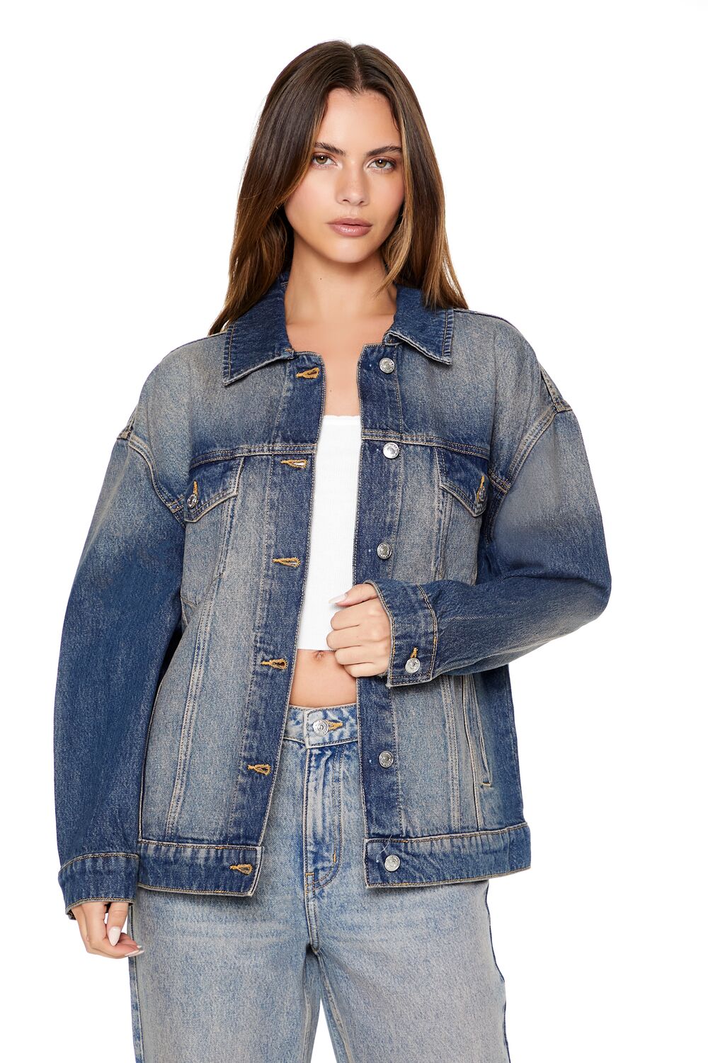 Stone Wash Denim Trucker Jacket | Forever 21 Womens