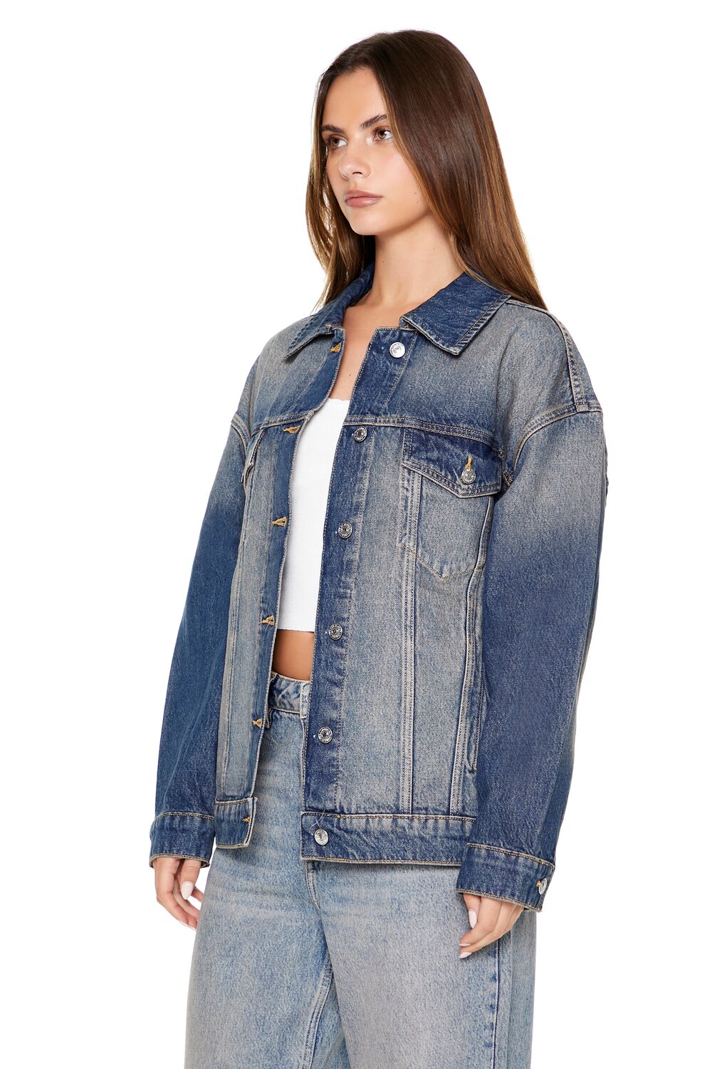 Stone Wash Denim Trucker Jacket | Forever 21 Womens