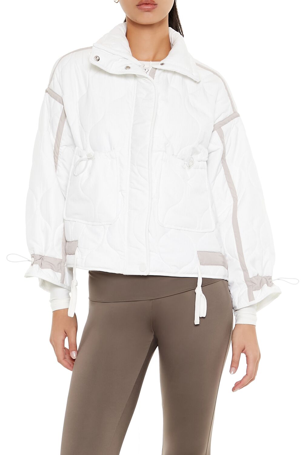 Quilted Two-Tone Puffer Jacket | Forever 21 Womens