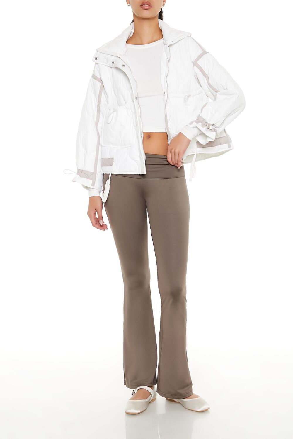 Quilted Two-Tone Puffer Jacket | Forever 21 Womens