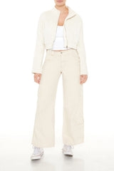 Quilted Zip-Up Cropped Jacket | Forever 21 Womens