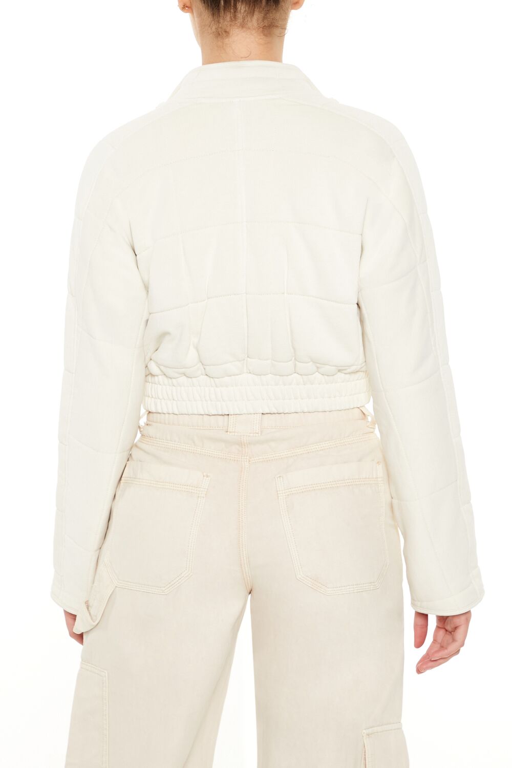 Quilted Zip-Up Cropped Jacket | Forever 21 Womens