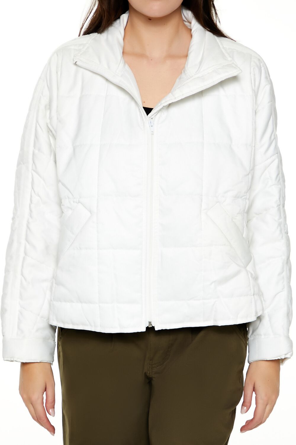 Quilted Dolphin-Hem Jacket | Forever 21 Womens