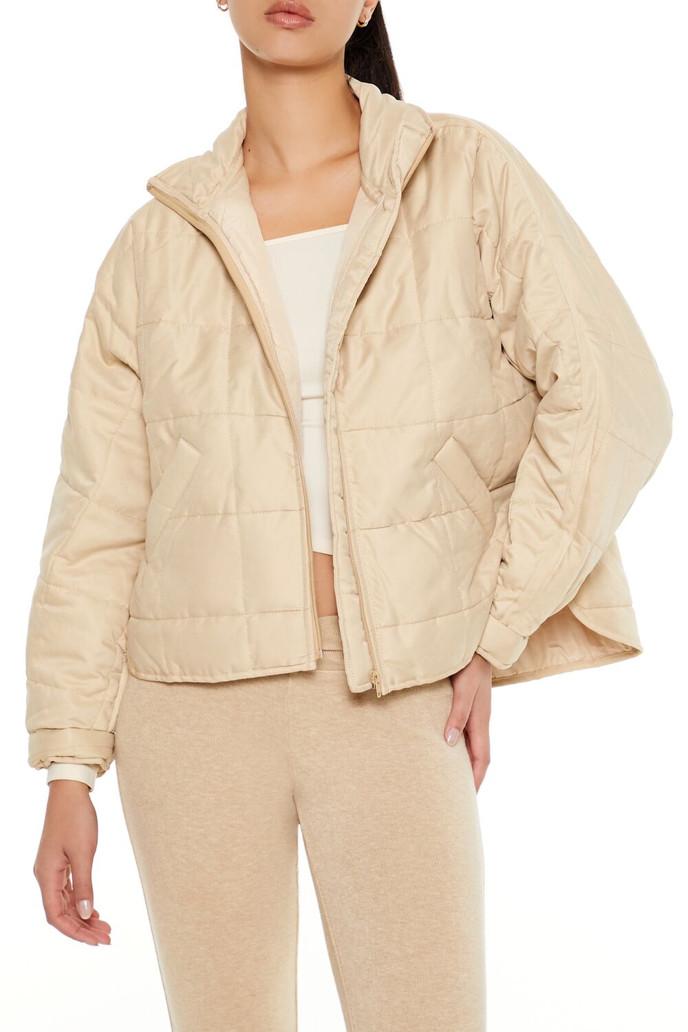 Quilted Dolphin-Hem Jacket | Forever 21 Womens