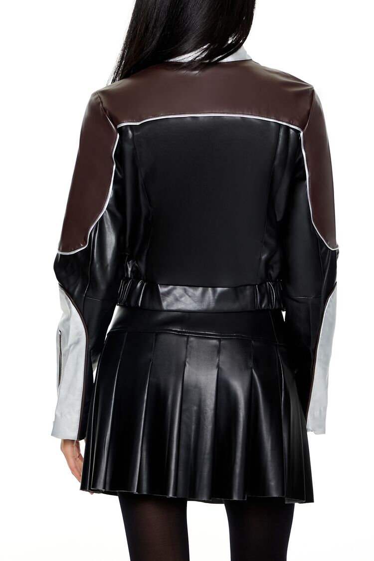 Metallic Colorblock Moto Jacket | Forever 21 Womens
