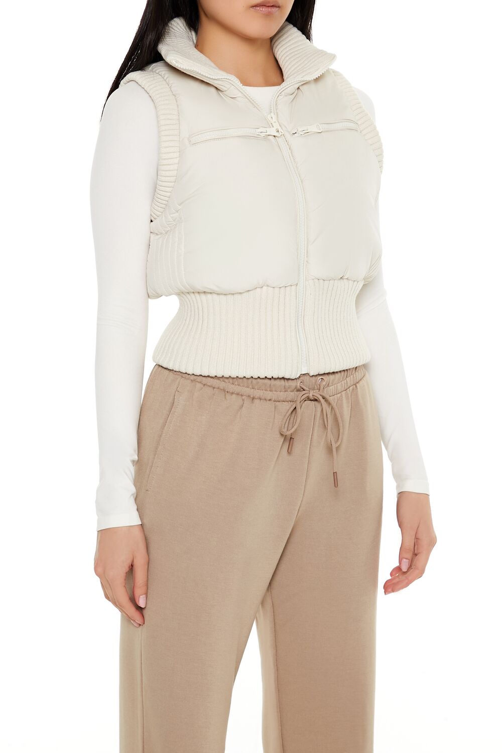 Cropped Zip-Up Vest | Forever 21 Womens