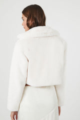 Plush Cropped Coat | Forever 21 Womens