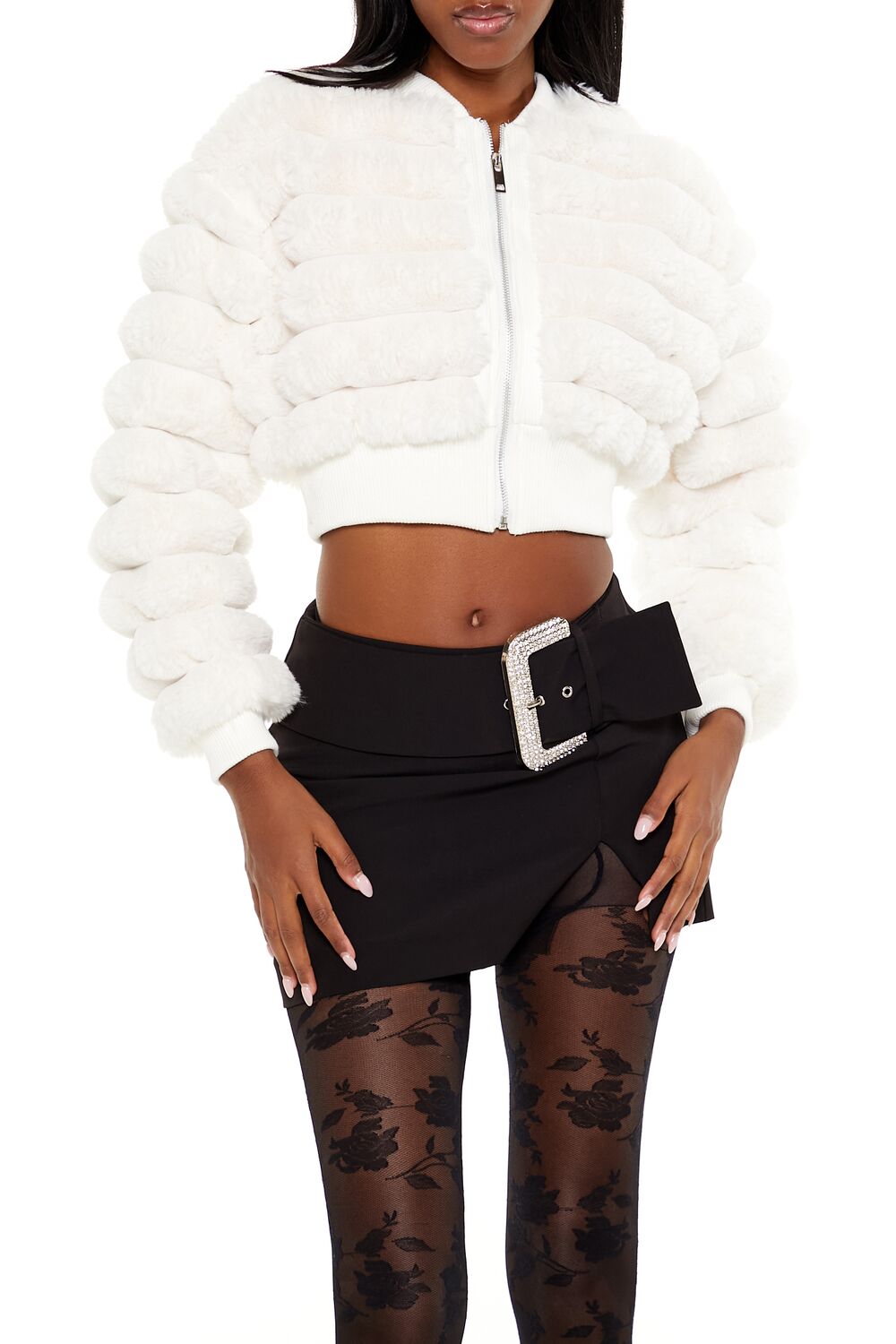 Faux Fur Cropped Bomber Jacket | Forever 21 Womens