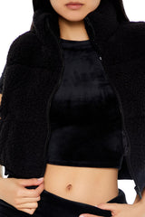 Faux Shearling Zip-Up Vest | Forever 21 Womens