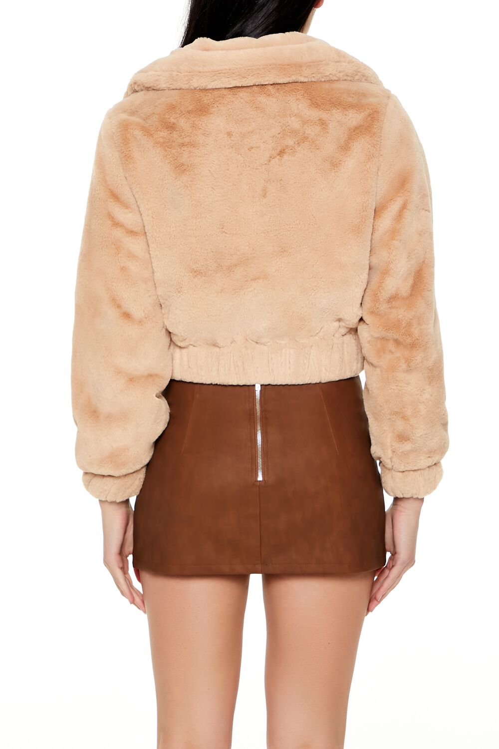 Plush Cropped Bomber Jacket | Forever 21 Womens