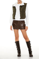 Quilted Cropped Zip-Up Vest | Forever 21 Womens
