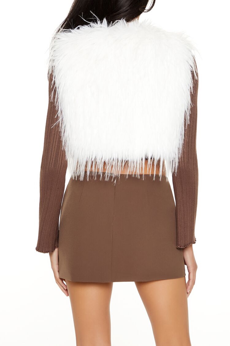 Shaggy Faux Fur Cropped Vest | Forever 21 Womens