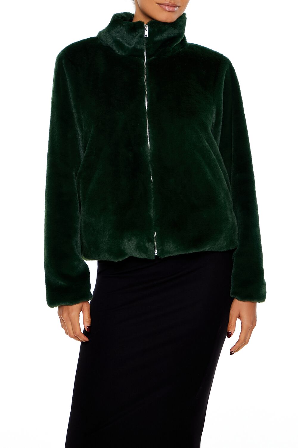 Faux Fur Zip-Up Coat | Forever 21 Womens