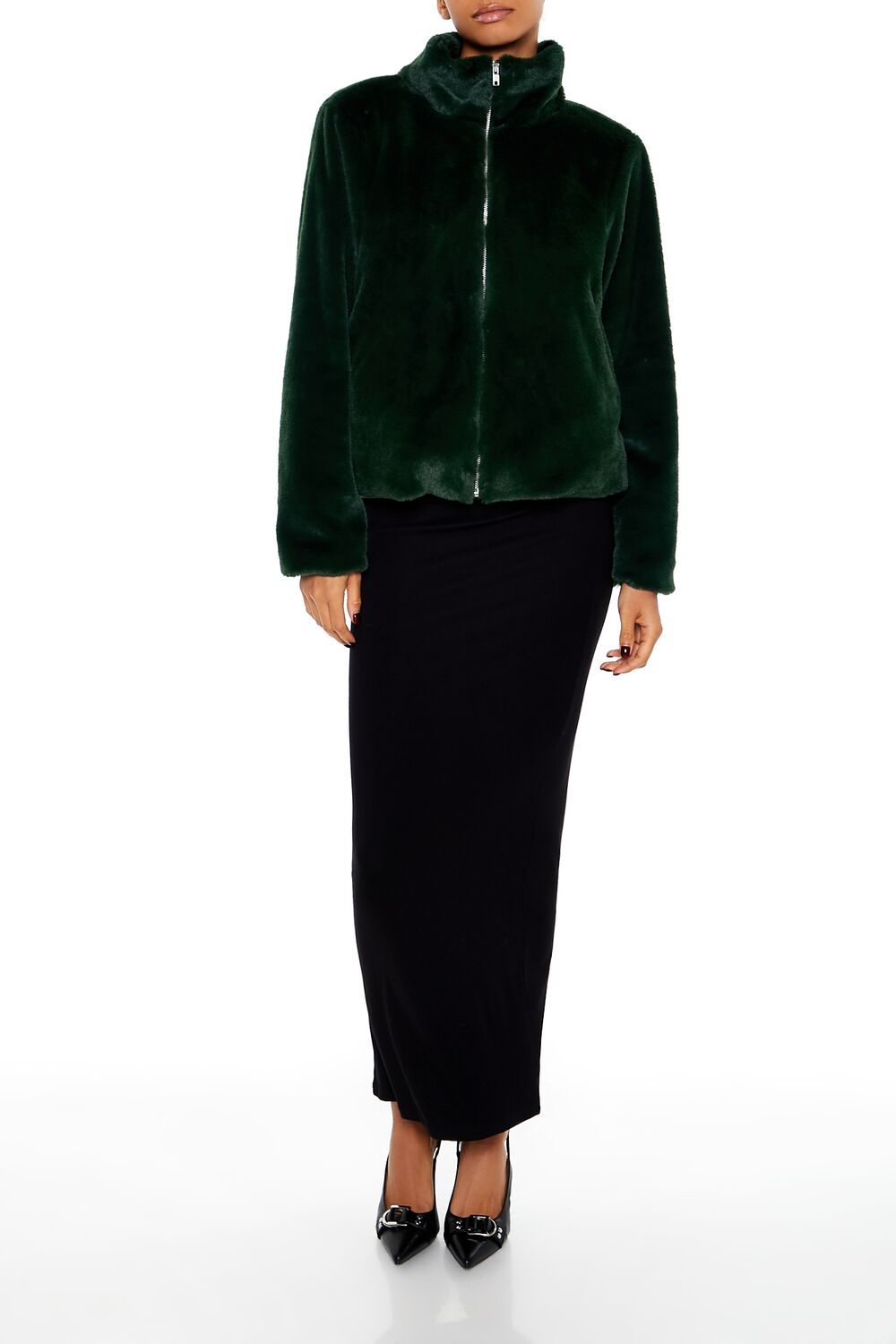 Faux Fur Zip-Up Coat | Forever 21 Womens
