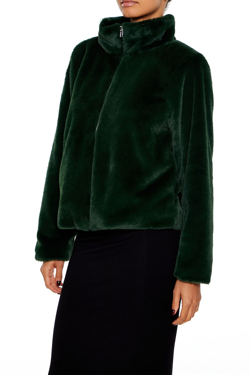 Faux Fur Zip-Up Coat | Forever 21 Womens