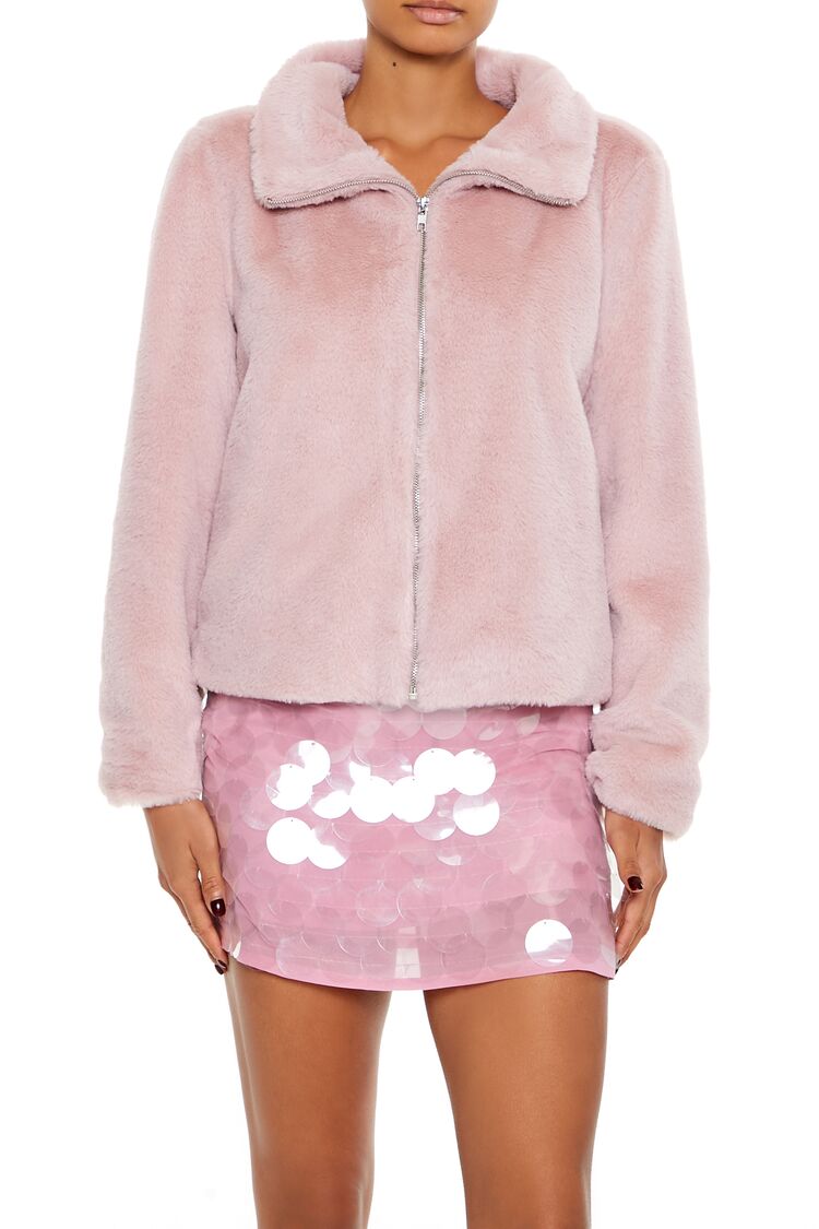Faux Fur Zip-Up Coat | Forever 21 Womens