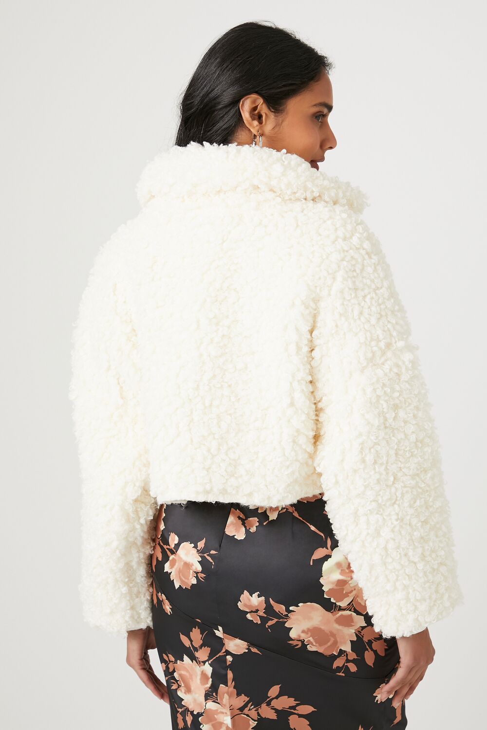 Faux Shearling Cropped Moto Jacket | Forever 21 Womens