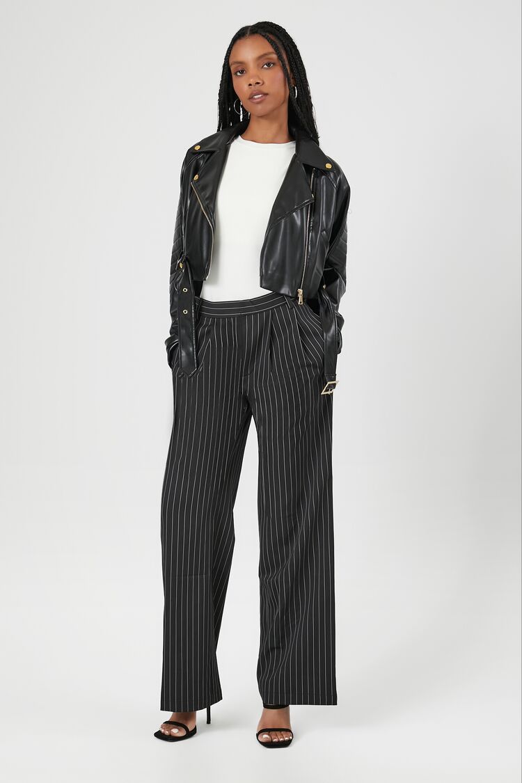 Cropped Faux Leather Moto Jacket | Forever 21 Womens