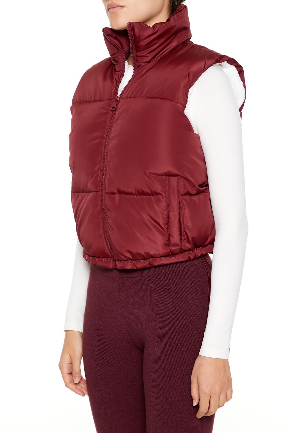 Toggle Drawstring Cropped Vest | Forever 21 Womens