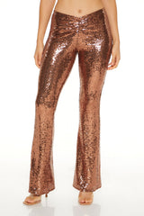 Sequin High-Rise Flare Pants | Forever 21 Womens