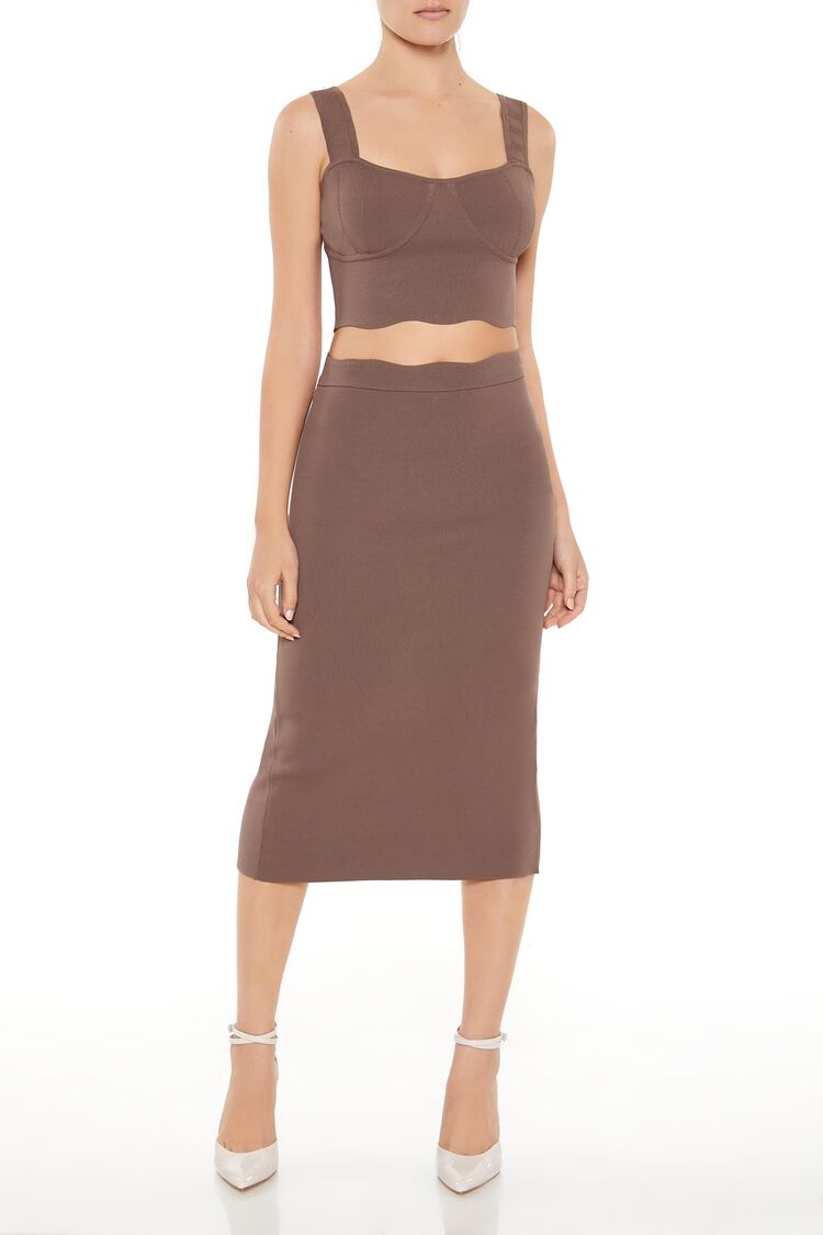 Sweater-Knit Midi Skirt | Forever 21 Womens