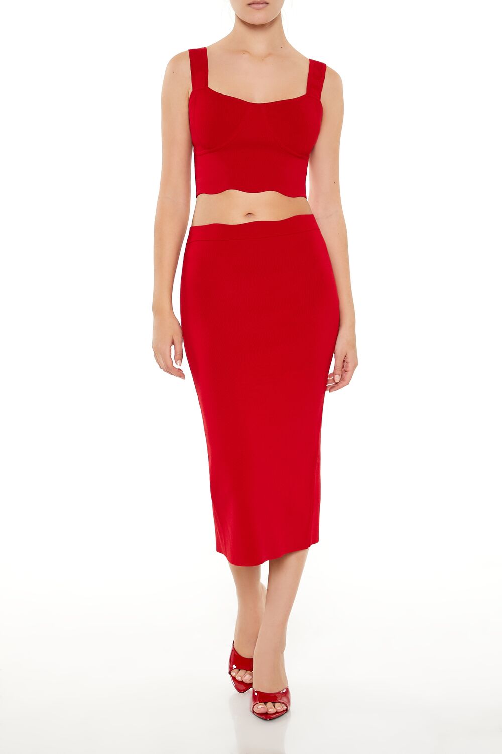 Sweater-Knit Midi Skirt | Forever 21 Womens