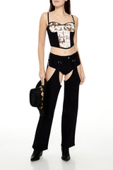 Cutout Mid-Rise Wide-Leg Pants | Forever 21 Womens