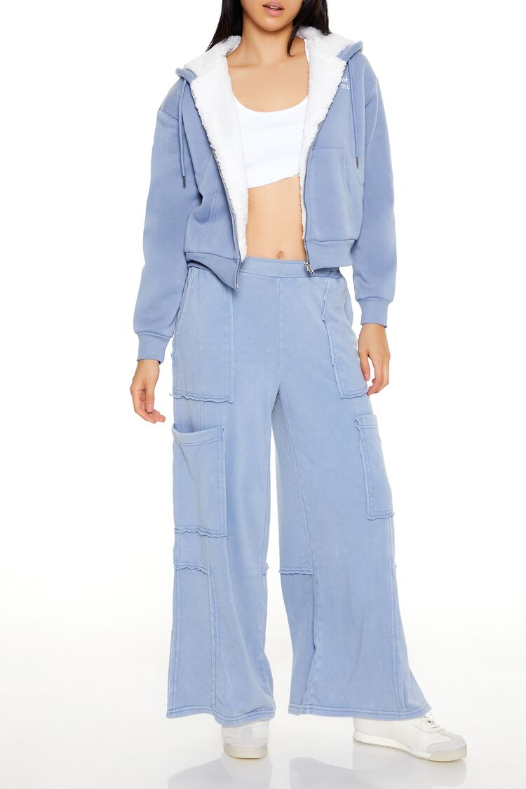 French Terry Wide-Leg Pants | Forever 21 Womens