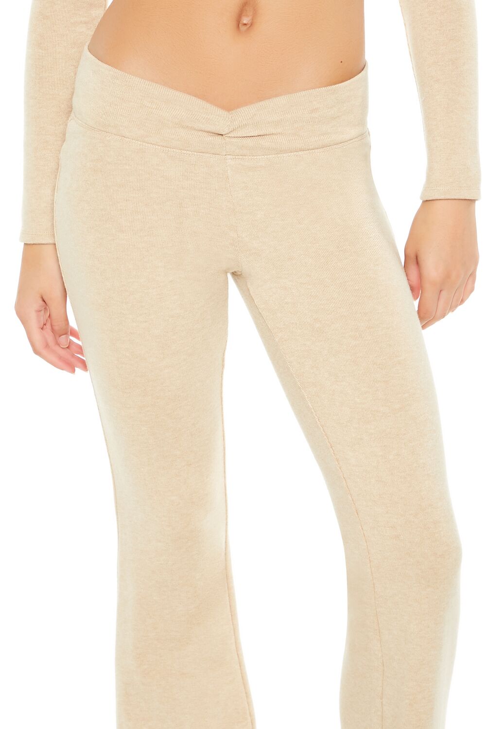 Mid-Rise V-Cut Flare Pants | Forever 21 Womens