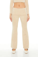 Mid-Rise Foldover Flare Pants | Forever 21 Womens