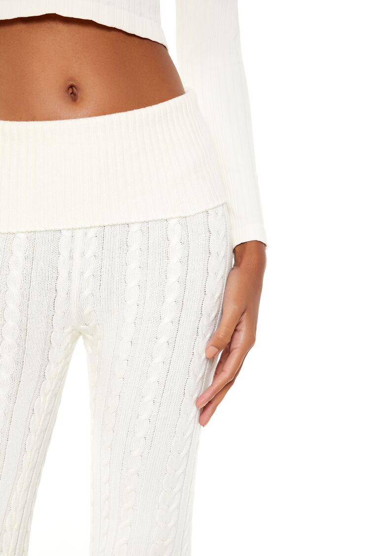 Foldover Sweater-Knit Pants | Forever 21 Womens