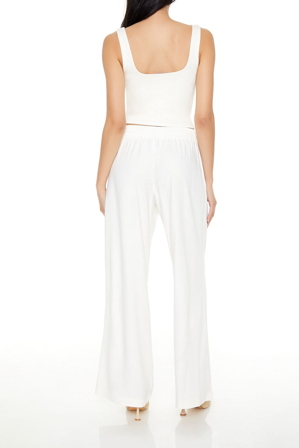 Shirred Tie-Waist Wide-Leg Pants | Forever 21 Womens