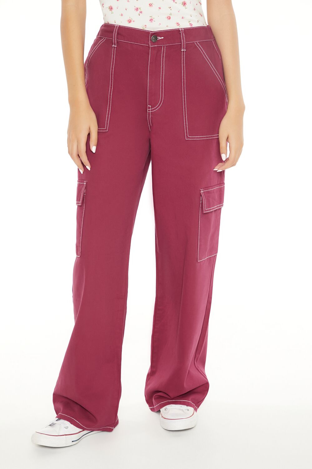 Twill Straight Cargo Pants | Forever 21 Womens