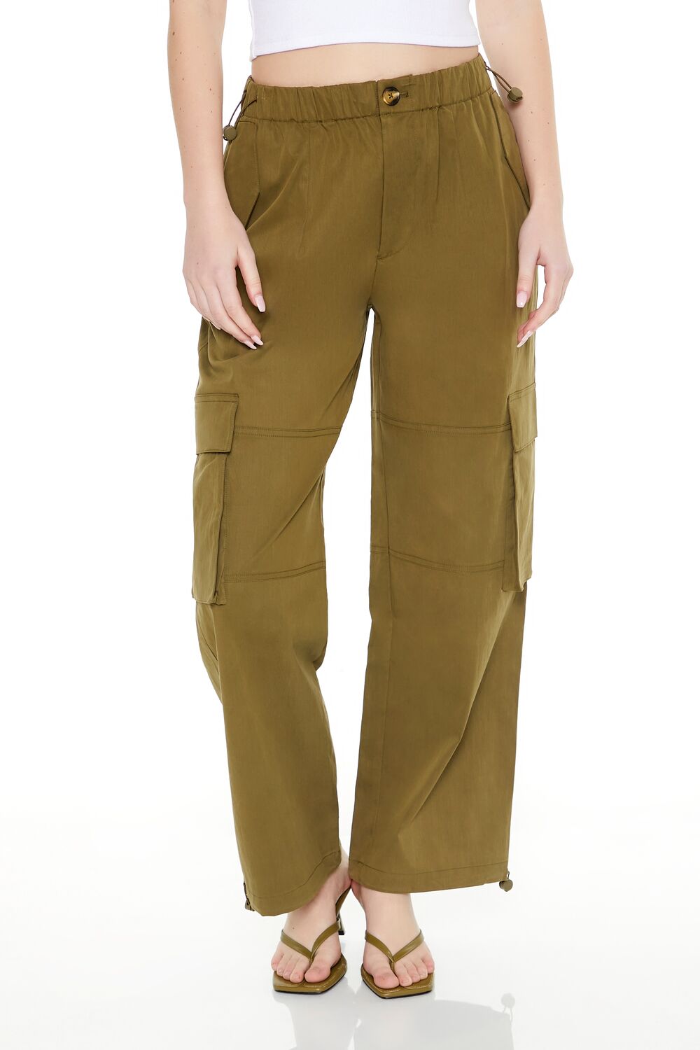 Toggle Drawstring Cargo Joggers | Forever 21 Womens