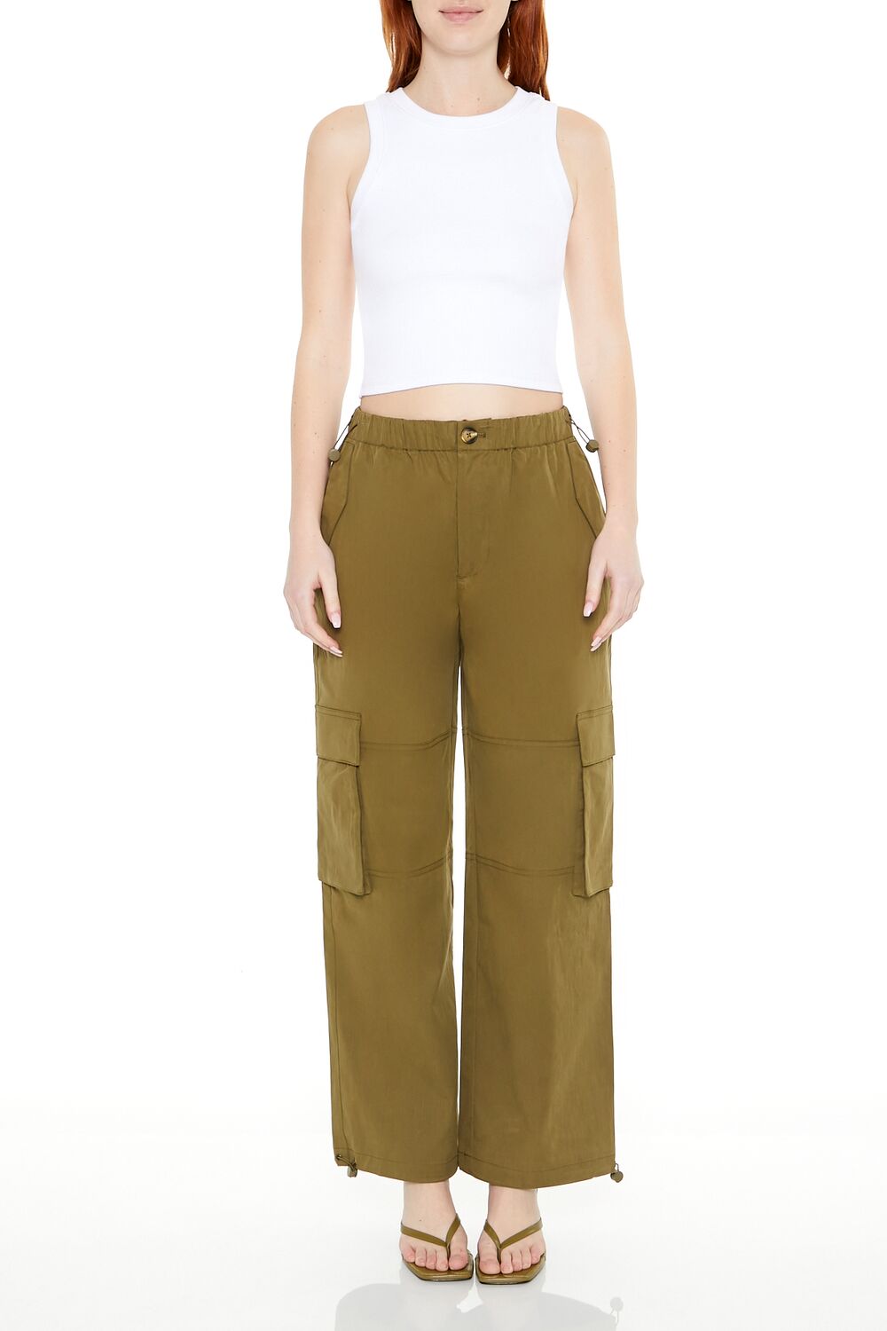 Toggle Drawstring Cargo Joggers | Forever 21 Womens