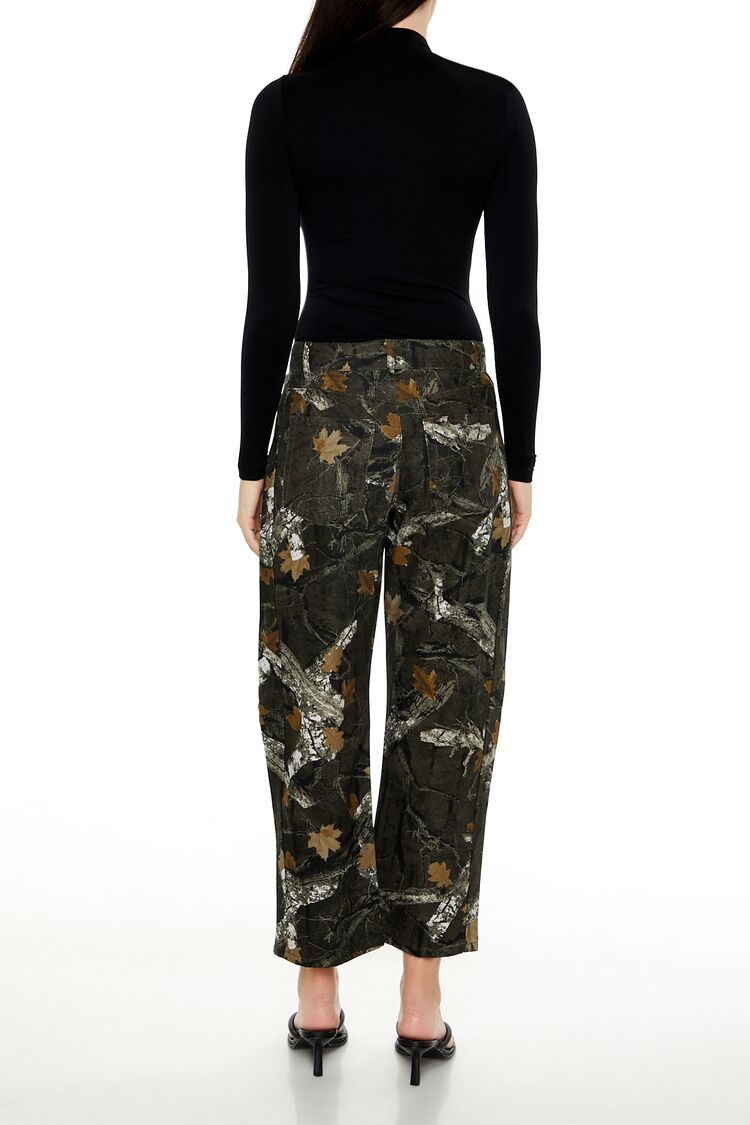 Leaf Camo Print Twill Pants | Forever 21 Womens