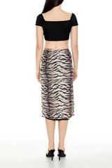 Mesh Tiger Print Midi Skirt | Forever 21 Womens