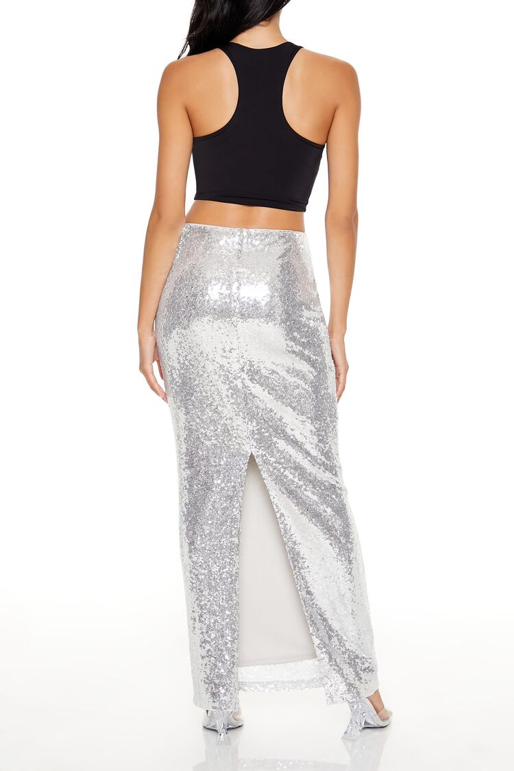 Metallic Sequin Maxi Skirt | Forever 21 Womens