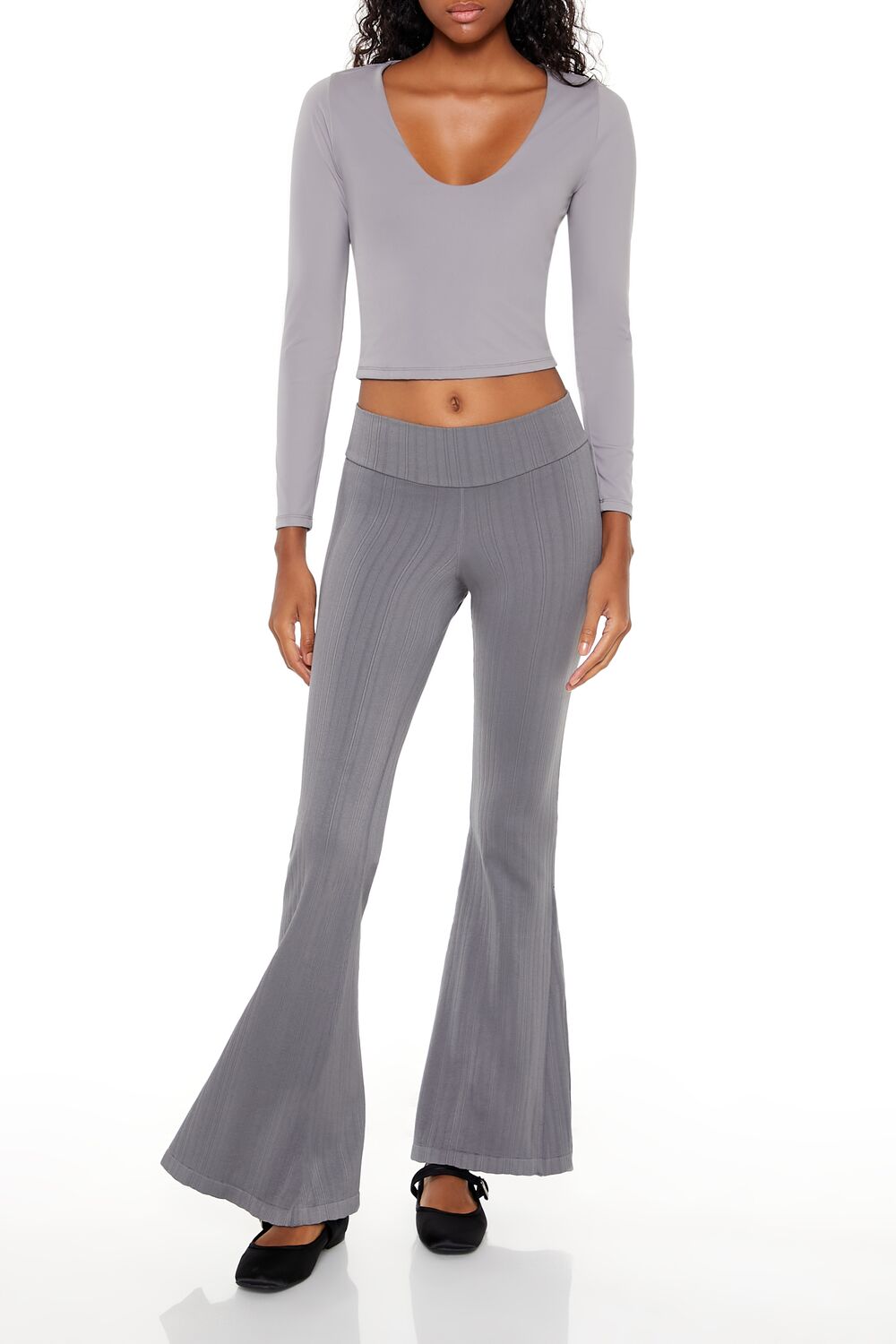 Seamless High-Rise Flare Pants | Forever 21 Womens