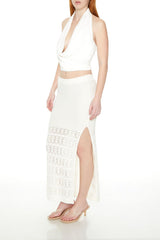 Pointelle Sweater-Knit Maxi Skirt | Forever 21 Womens