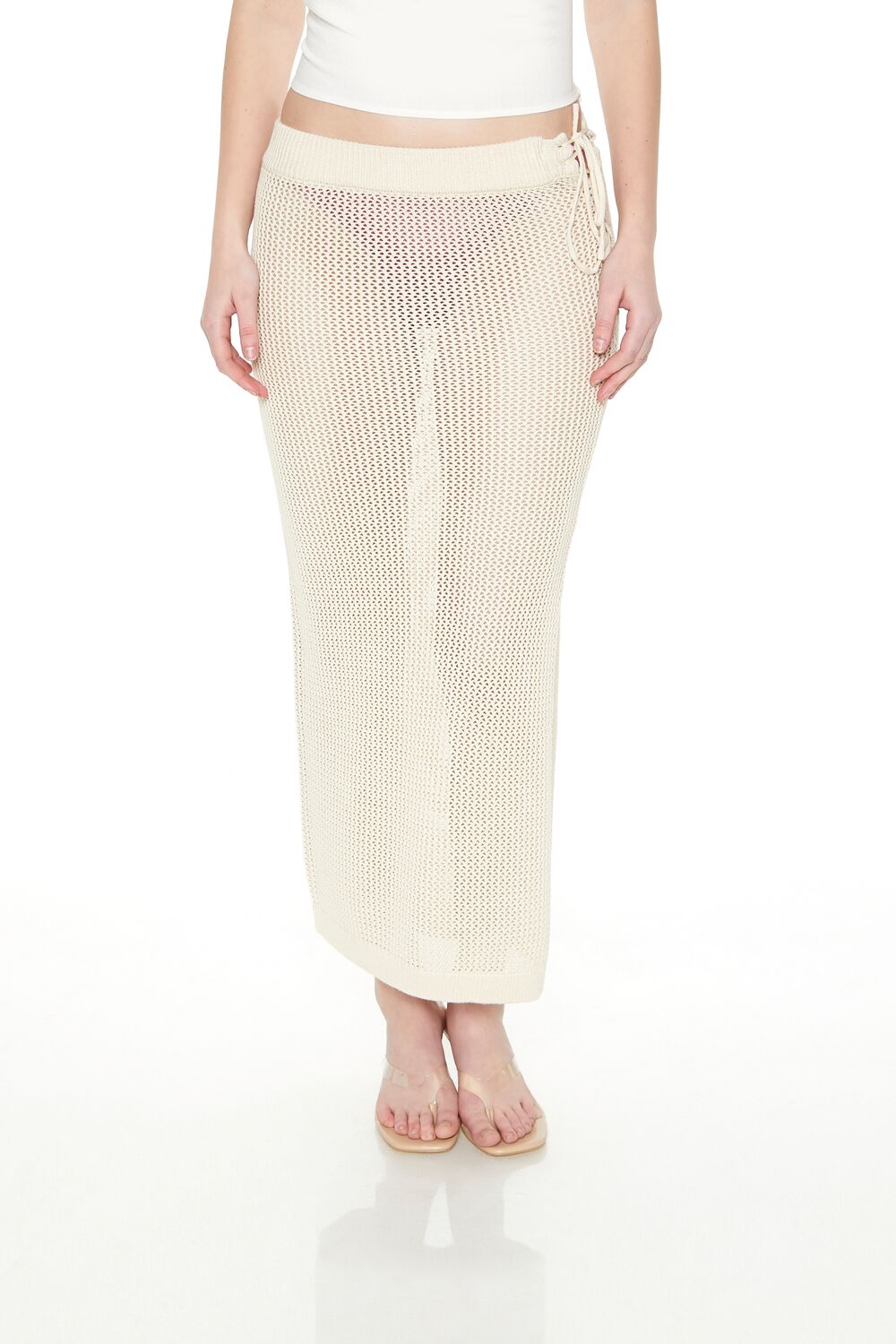 Crochet Lace-Up Maxi Skirt | Forever 21 Womens